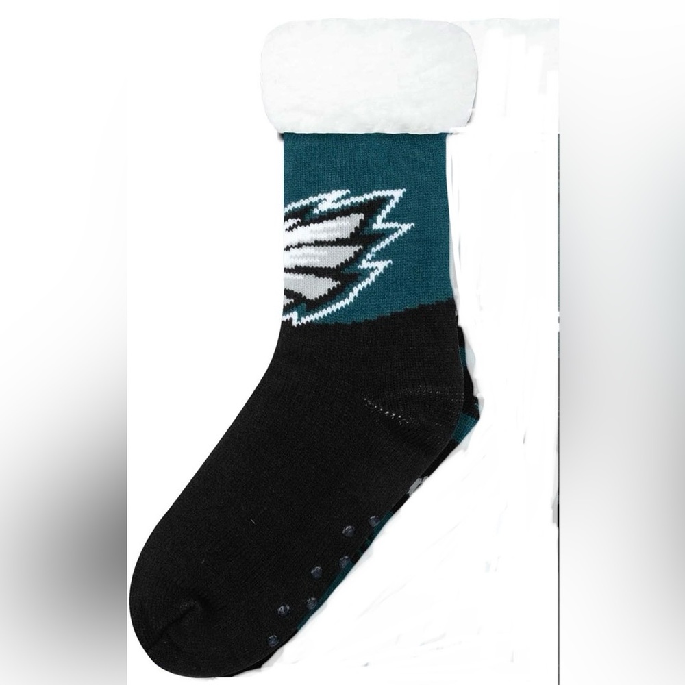FOCO NFL Team Logo Philadelphia Eagles Women's Warm and Cozy Socks-Non slip sole